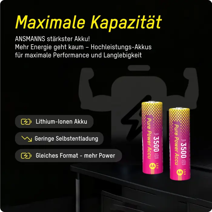 Ansmann Pure Power Li-Ion battery Micro AA