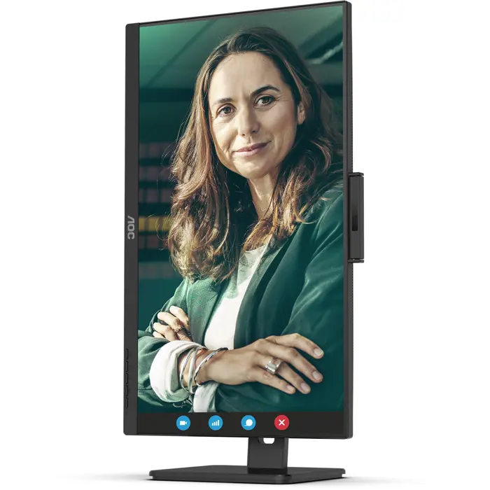 AOC 24P3CW (60.5 cm (23.8 inches), black, FullHD, IPS, LS, webcam, microphone, 100Hz panel)