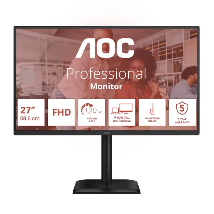 AOC 27E4CV computer monitor 68.6 cm (27") 1920 x 1080 pixels Full HD LED Black