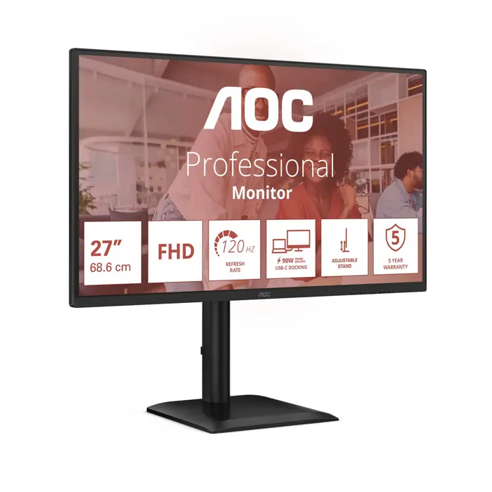 AOC 27E4CV computer monitor 68.6 cm (27") 1920 x 1080 pixels Full HD LED Black