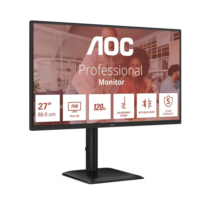 AOC 27E4U computer monitor 68.6 cm (27") 1920 x 1080 pixels Full HD LED Black