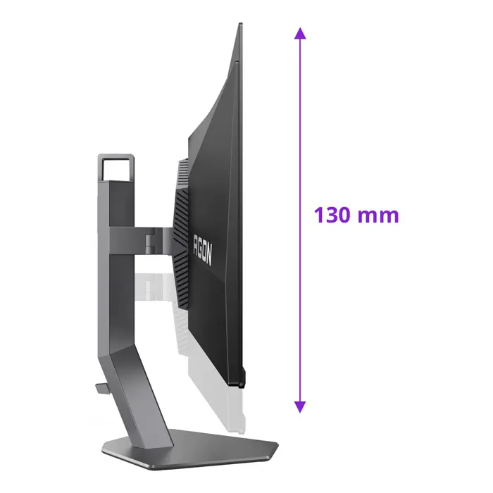 AOC AGON PRO AG276QKD2 computer monitor 67.3 cm (26.5") 2560 x 1440 pixels Quad HD QD-OLED Black, Grey
