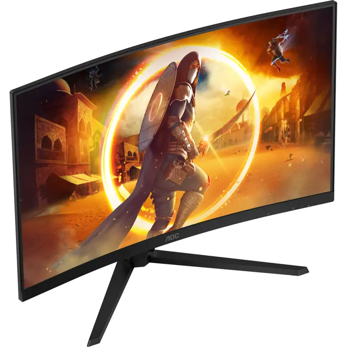 AOC CQ32G4VE, gaming monitor - 31.5 - black (matt), QHD, Fast-VA, curved, HDMI, DP, HDR, 180Hz panel