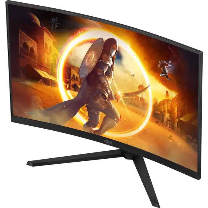 AOC CQ32G4VE, gaming monitor - 31.5 - black (matt), QHD, Fast-VA, curved, HDMI, DP, HDR, 180Hz panel