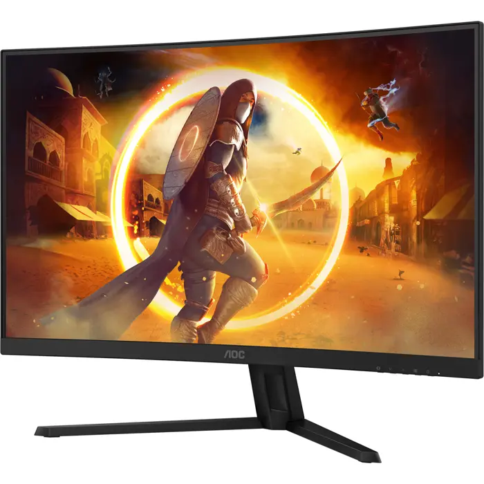 AOC CQ32G4VE, gaming monitor - 31.5 - black (matt), QHD, Fast-VA, curved, HDMI, DP, HDR, 180Hz panel