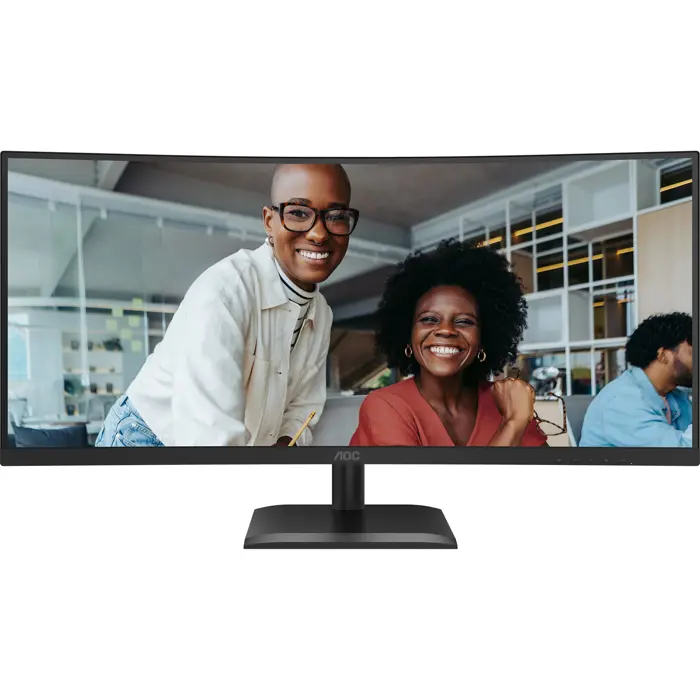 AOC CU34E4CV (86.4 cm (34 inches), black, WQHD, VA, HDMI, DP, USB-C, KVM, USB hub, 120Hz panel)