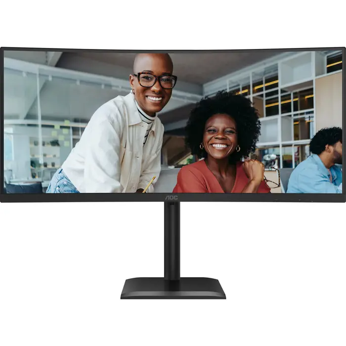 AOC CU34E4CV (86.4 cm (34 inches), black, WQHD, VA, HDMI, DP, USB-C, KVM, USB hub, 120Hz panel)