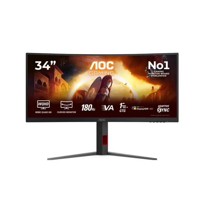 AOC CU34G4CA34",2xHDMI, DP, 180Hz, HAS