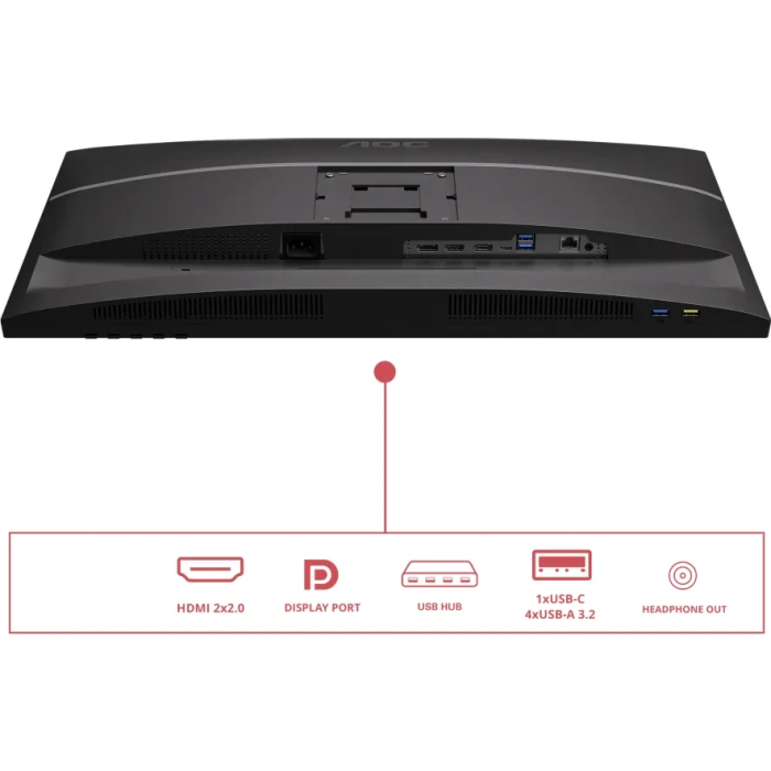 AOC U27E4CV 27" IPS UHD 60Hz USB-C PD poslovni monitor