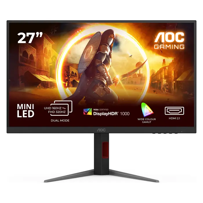 AOC U27G4XM 27", 2xHDMI, 2xDP, 180Hz,miniLED, 4K