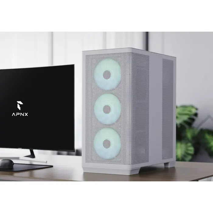 APNX C1-R-WT-v1 Midi Tower White