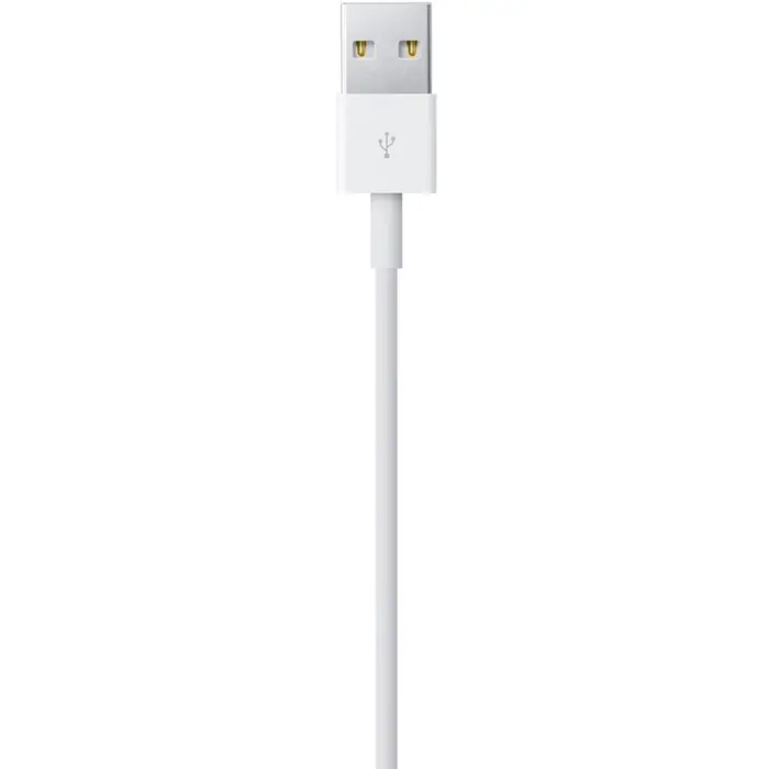 Apple USB 2.0 adapter cable, USB-A plug > Lightning plug (white, 1 meter)