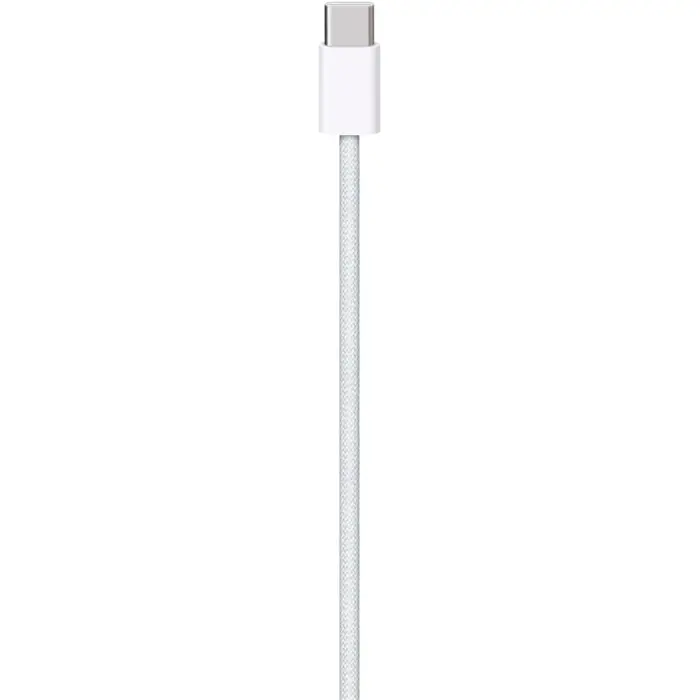 Apple USB cable, USB-C connector > USB-C connector (white, 1 meter, sleeved)