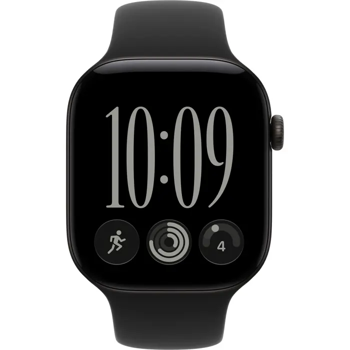 Apple Watch S12 Alu 46mm Black Sport Arm. black M/L
