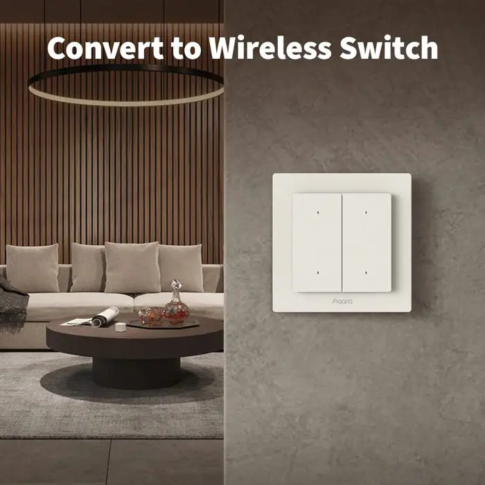 Aqara Smart H2 (WS -K07D) light switch, 2 buttons - 1 channel