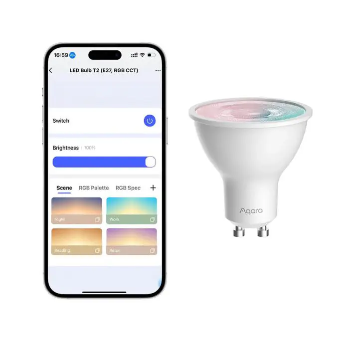 AQARARA Smart LED T2, GU10 RGB CCT