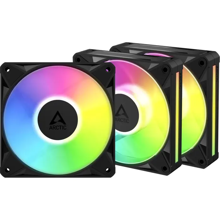 Arctic BioniX P12 A-RGB (black/white, pack of 3, 120 mm)