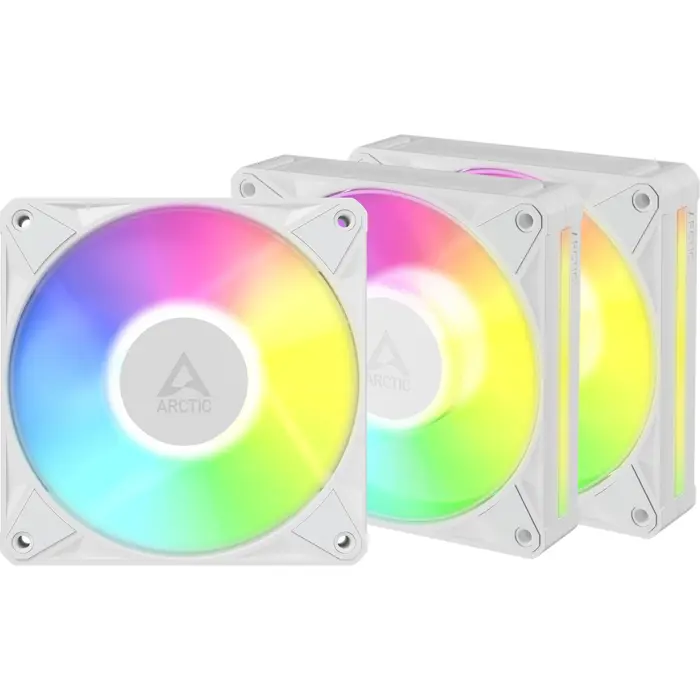 Arctic BioniX P12 A-RGB (white/white, pack of 3, 120 mm)