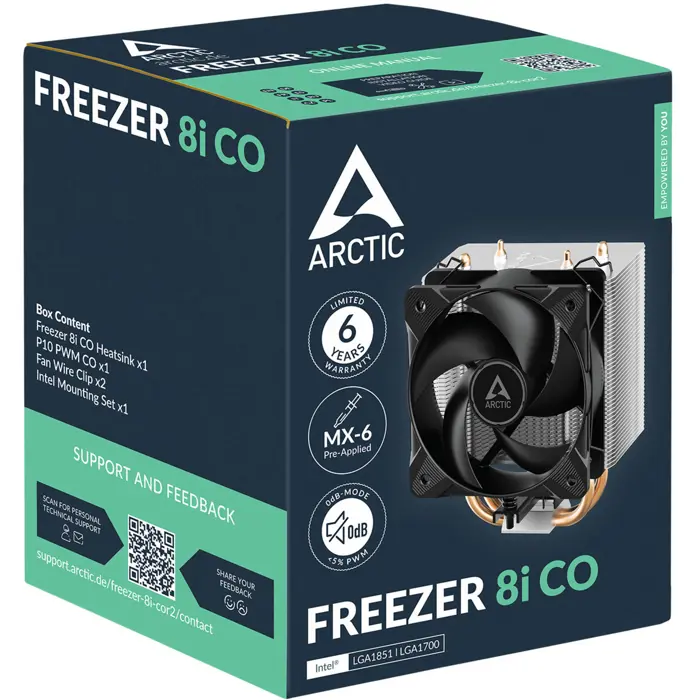 ARCTIC Freezer 8i CO, CPU cooler 100 mm