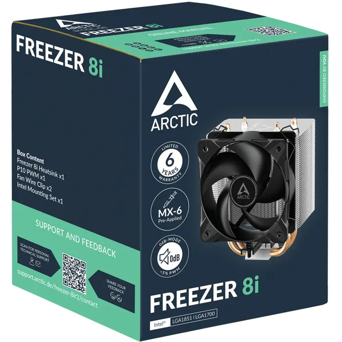 ARCTIC Freezer 8i, CPU cooler 100 mm