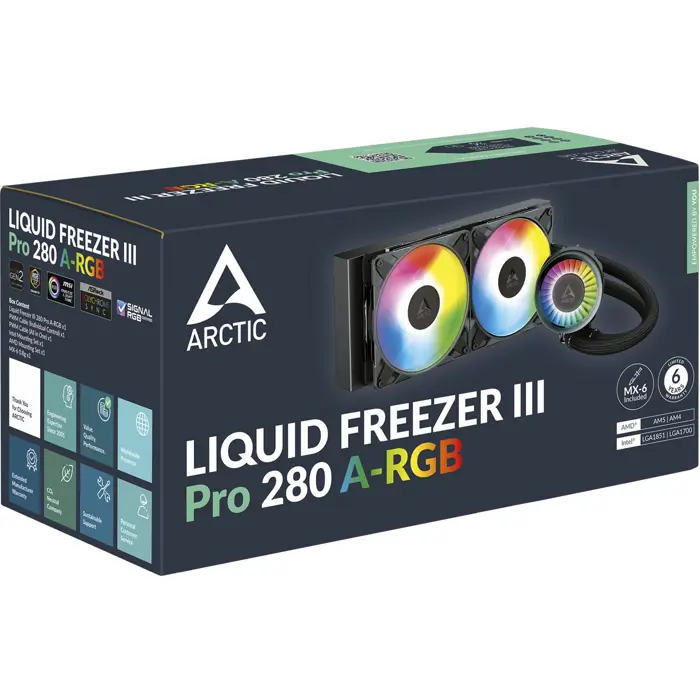 ARCTIC Liquid Freezer III Pro 280 A-RGB, water cooling system black