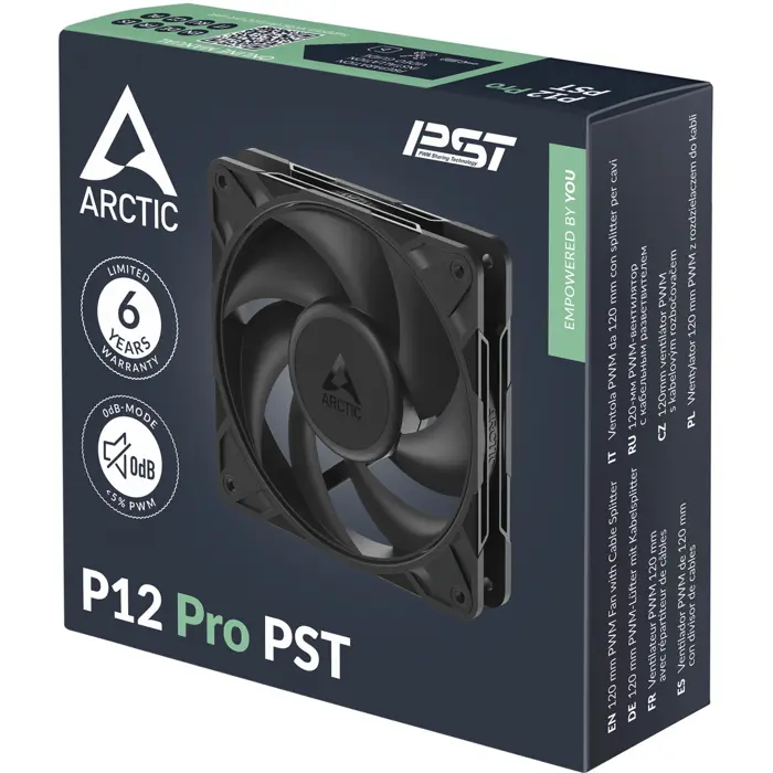 ARCTIC P12 Pro PST, case fan black, 120 mm