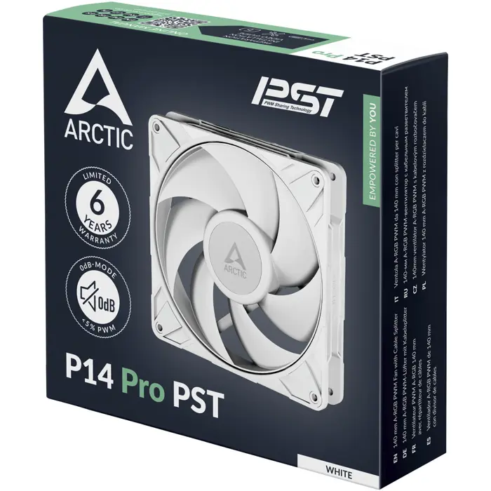 Arctic P14 Pro PST 140mm PWM Case Fan White