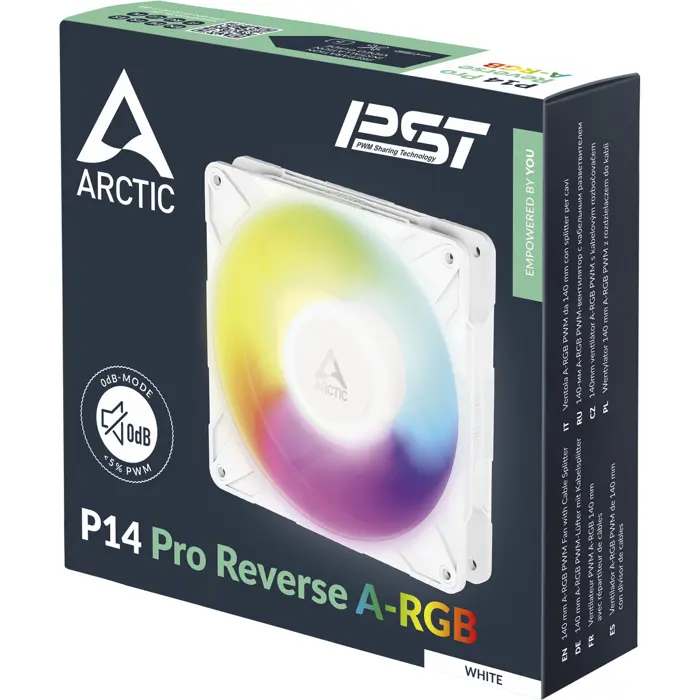 Arctic P14 Pro Reverse A-RGB (white, 140 mm)