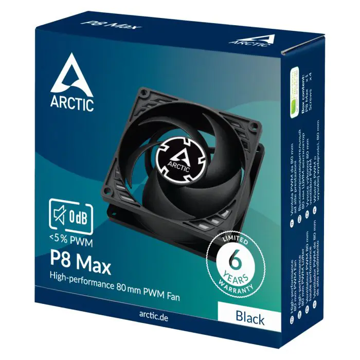 ARCTIC P8 MAX 80mm 4-pin PWM fan