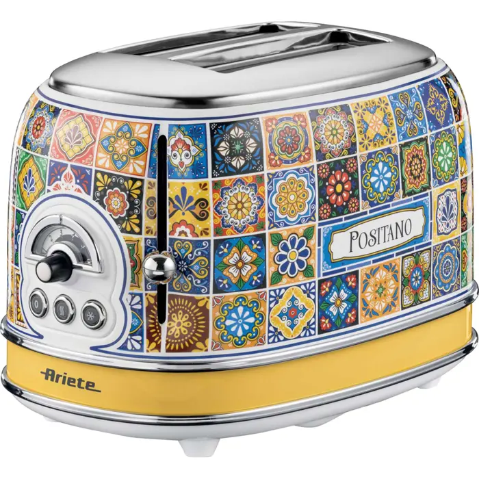 Ariete 2-slot toaster Positano (multicolored, 810 watts, for 2 slices of toast)