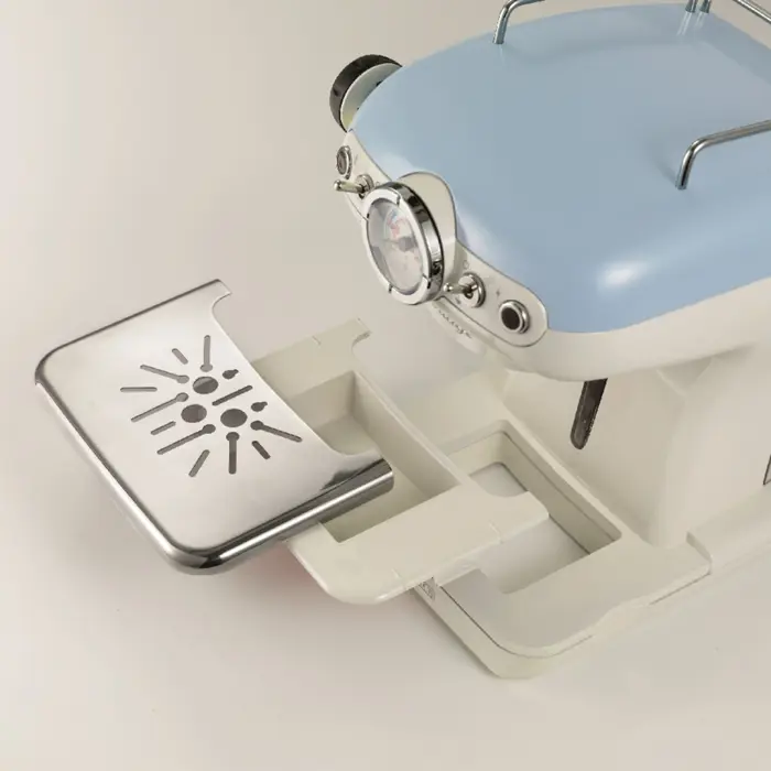 Ariete American Vintage, espresso machine (beige/light blue)
