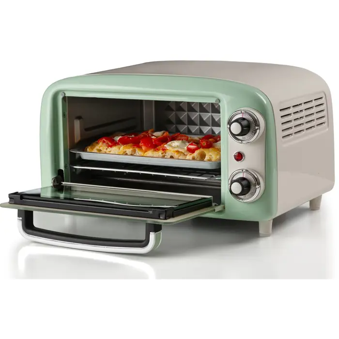 Ariete Mini Oven Vintage Green white/light green, 800 watts, 10 liters