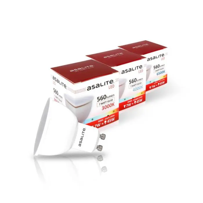 ASALITE LED bulb GU10 7W 6500K 560lm