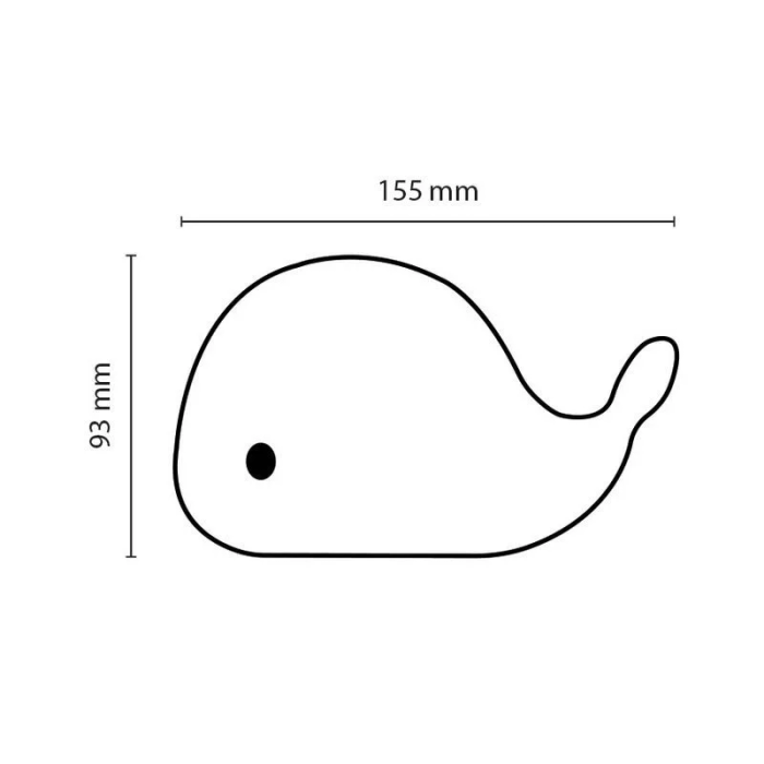 Asalite LED night lamp Delfin 1W