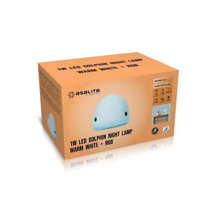 Asalite LED night lamp Delfin 1W