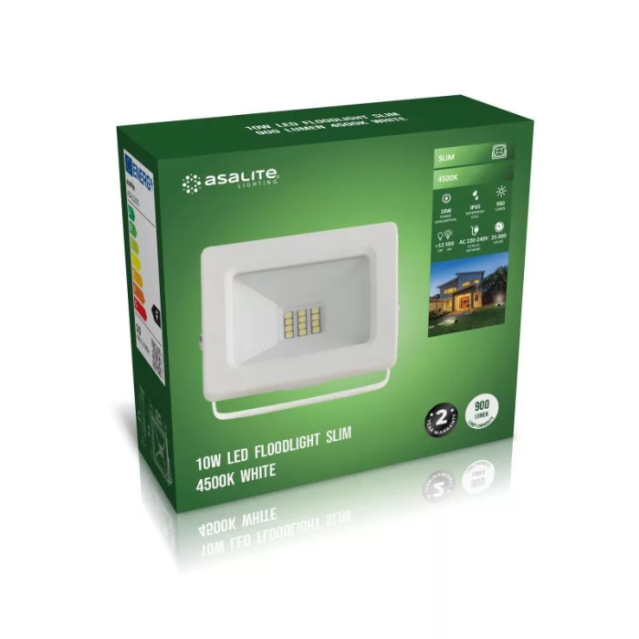 Asalite LED white spotlight Slim 10W 4500K (900 lumens)