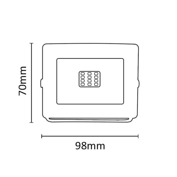 Asalite LED white spotlight Slim 10W 4500K (900 lumens)