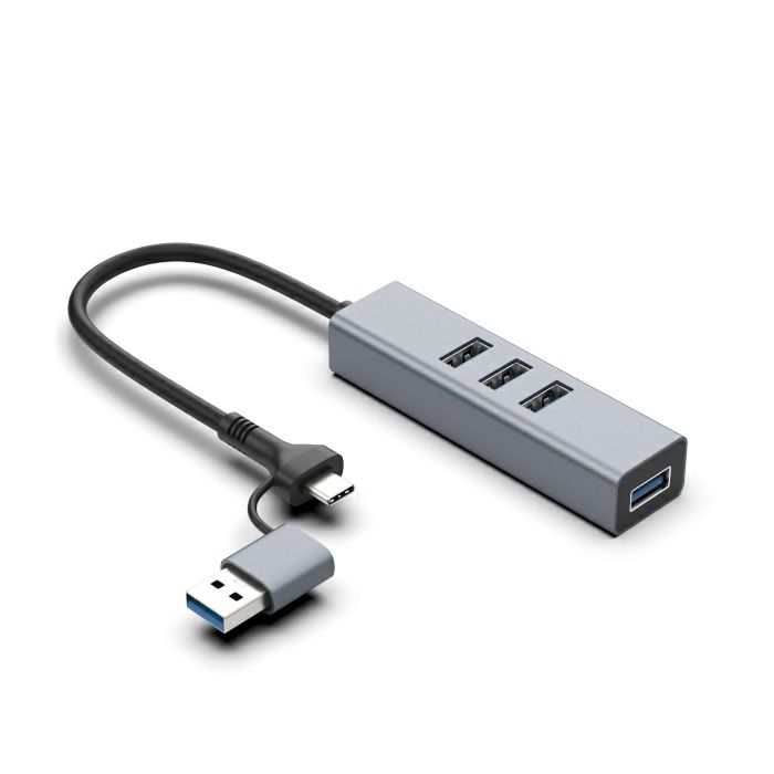 Asonic 2u1 4Port Hub USB 3.0,Tip A/C