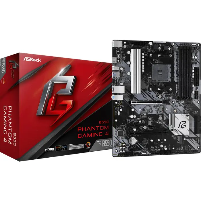 Asrock B550 Phantom Gaming 4 - Socket AM4 - mainboard