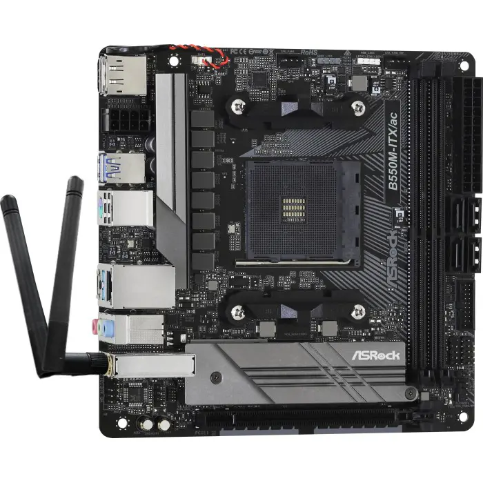 Asrock B550M-ITX / ac - Socket AM4 - mainboard
