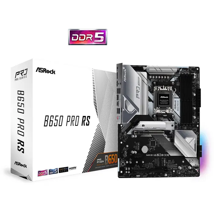 Matična Asrock B650 Pro RS, 4xDDR5, S.AM5