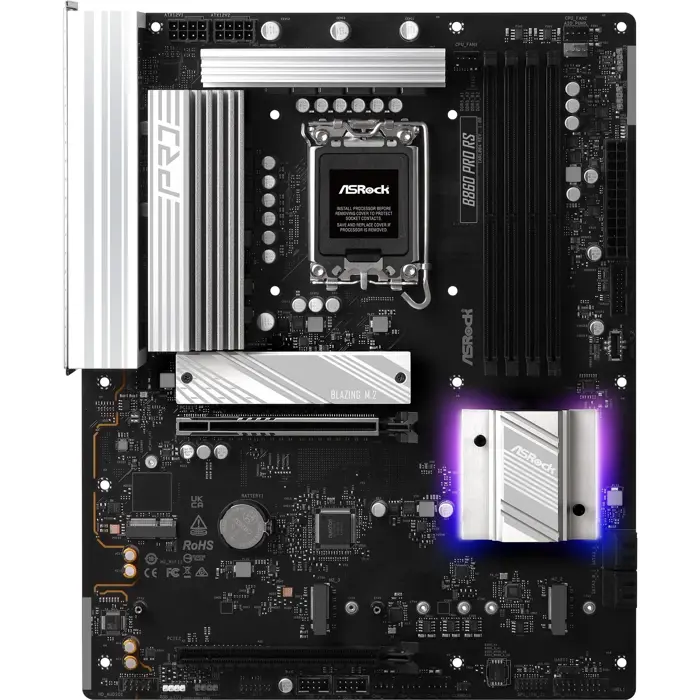 ASRock B860 Pro RS - Socket 1851 - motherboard (white)