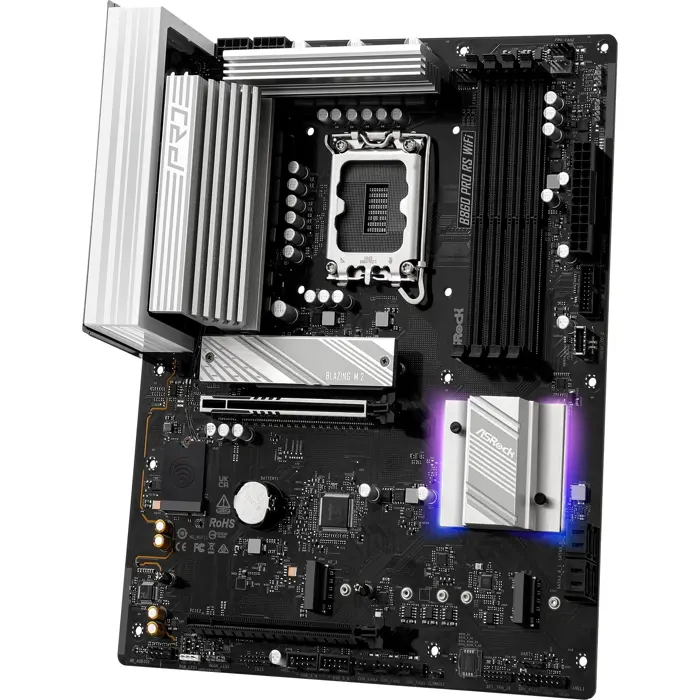 ASRock B860 Pro RS WiFi - Socket 1851 - motherboard (white)