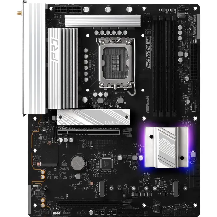 ASRock B860 Pro RS WiFi - Socket 1851 - motherboard (white)