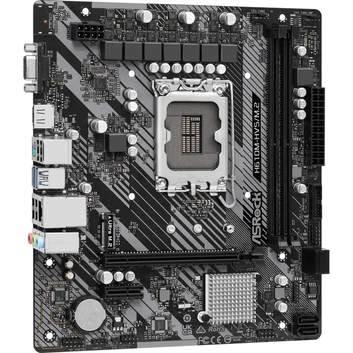 ASRock H610M-HVS/M.2 R2.0 - Socket 1700 - motherboard