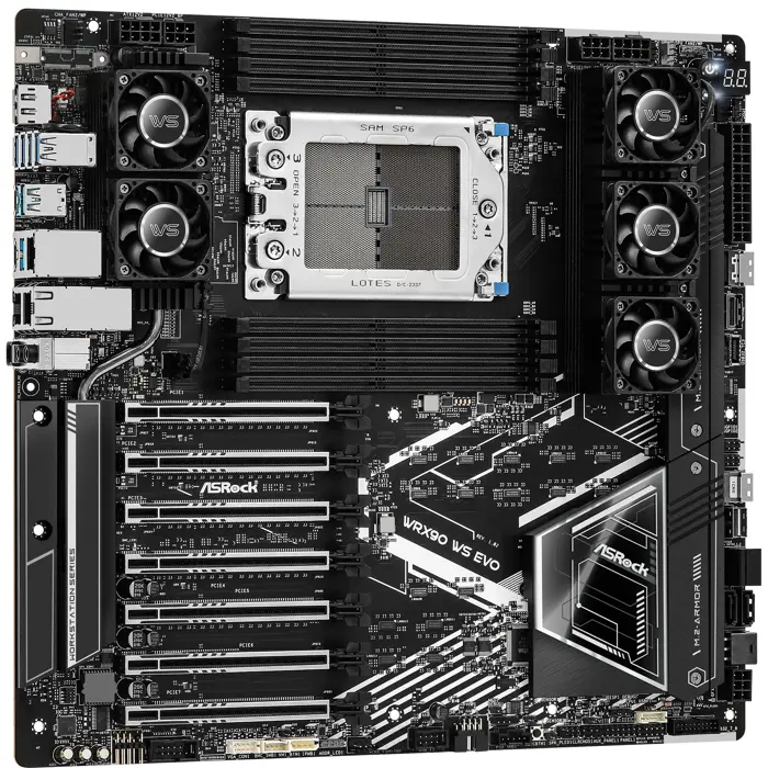 ASRock WRX90 WS EVO AMD Threadripper Pro Workstation Motherboard