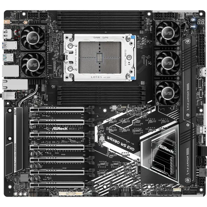 ASRock WRX90 WS EVO AMD Threadripper Pro Workstation Motherboard