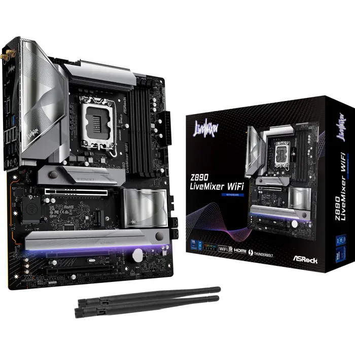 ASRock Z890 LiveMixer WiFi - Socekt 1851 - motherboard (black)