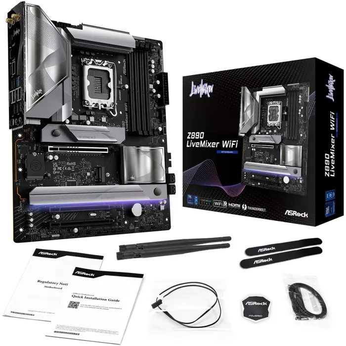 ASRock Z890 LiveMixer WiFi - Socekt 1851 - motherboard (black)