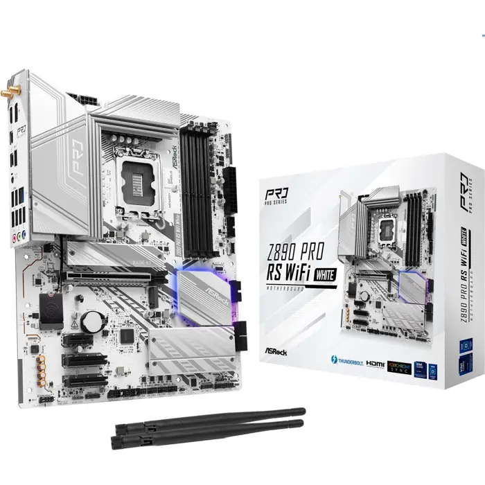 ASRock Z890 Pro RS WiFi White - Socekt 1851 - motherboard (black)